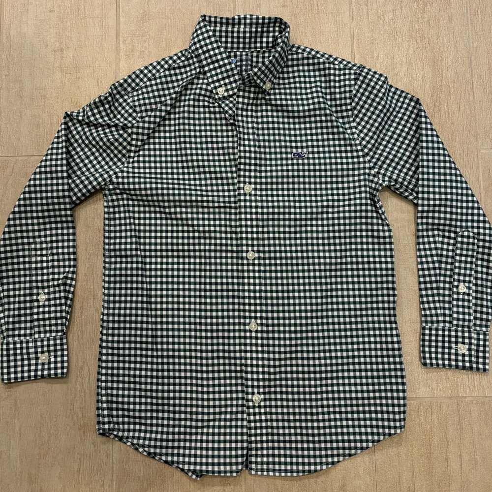 Boys’ Vineyard Vines Performance Fabric Button-Down Shirt (Size 6)